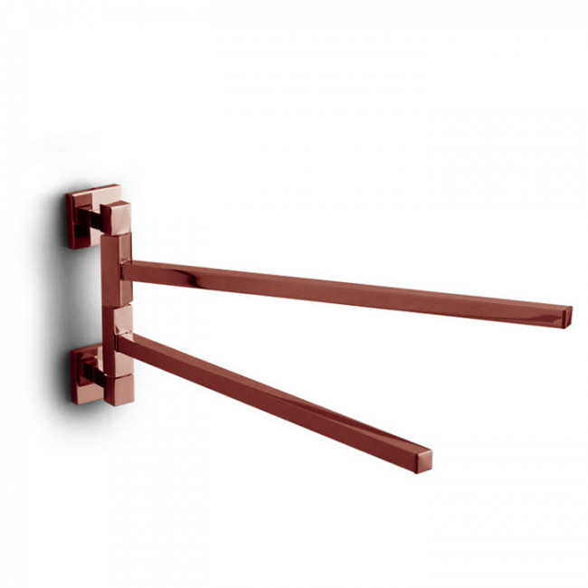 Bertocci Settecento Полотенцедержатель двойной 37 см, подвесной, цвет: розовое золото Bertocci Settecento Полотенцедержатель двойной 37 см, подвесной, цвет: розовое золото