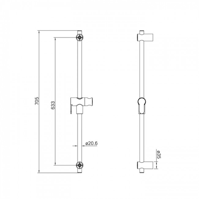 Стойка для душа IDDIS Ray золото матовое (RAY70MGi17)