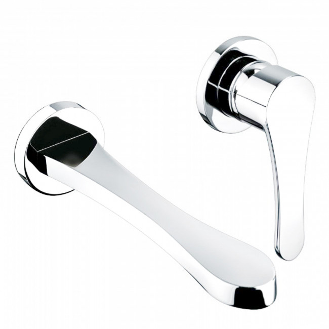 Встраиваемый смеситель для раковины излив Bongio O'Clock Green, цвет: белый матовый