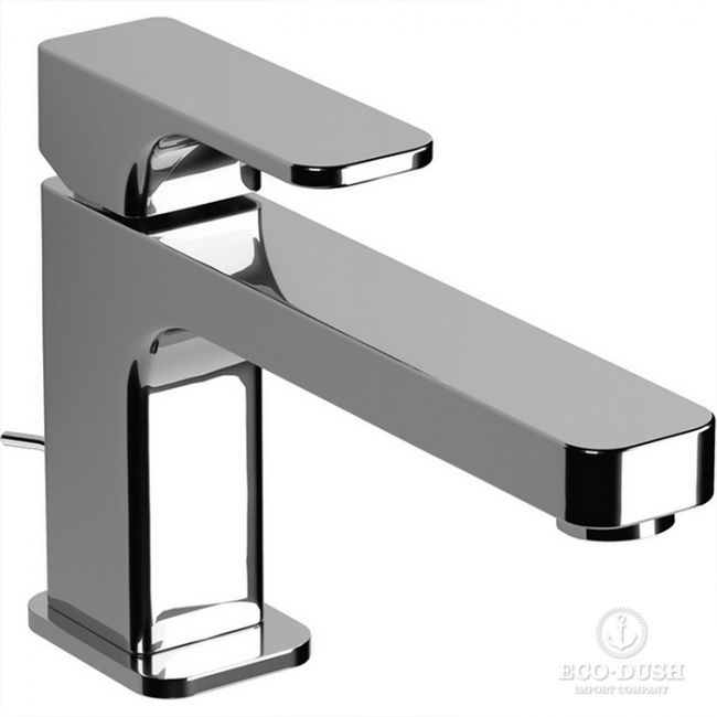 CISAL Cubic Смеситель однорычажный для раковины на 1 отверстие с донным клапаном, цвет: хром