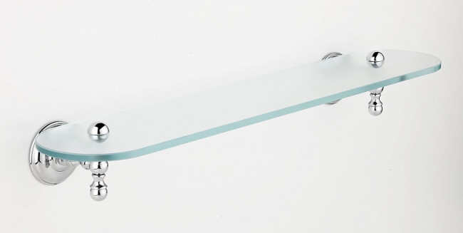 Полка стеклянная 60 см WellWood Edinburgh Chrome AC-0313B0109