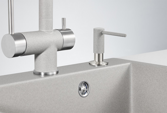 Дозатор для кухонной мойки GRANULA (018 D, БАЗАЛЬТ)