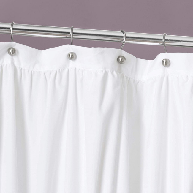 Шторка для ванной 183х183 Lush Decor Serena White SNA183W