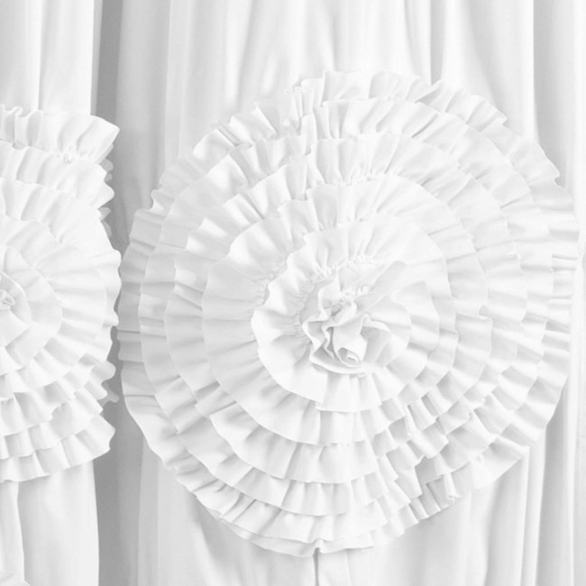 Шторка для ванной 183х183 Lush Decor Serena White SNA183W