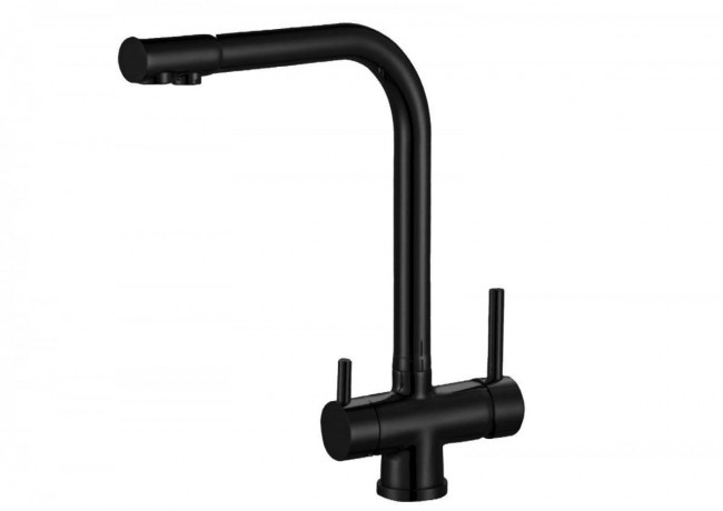 Смеситель для кухни ZorG ZR 348 YF BLACK Смеситель для кухни ZorG ZR 348 YF BLACK