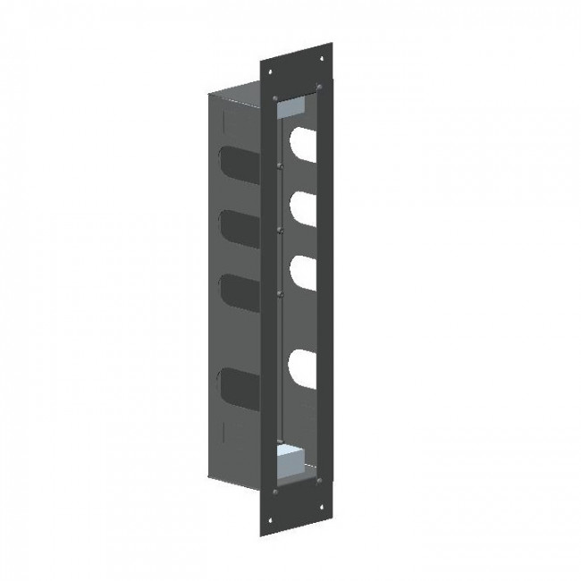 Carimali Короб для установки термостатического смесителя на 3 выхода, цвет: нержавейка