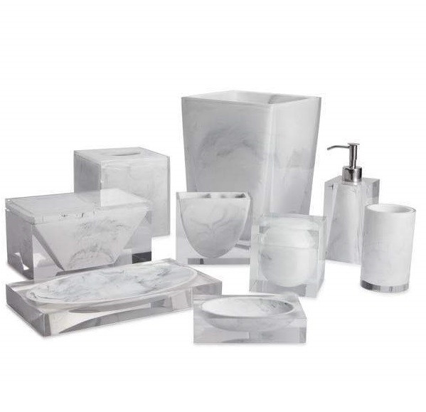 Корзина для мусора Kassatex Ducale White ADE-WB-WB