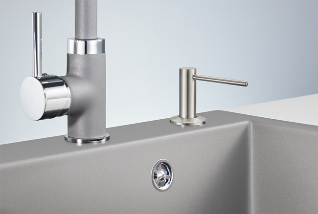 Дозатор для кухонной мойки GRANULA (304 D, НЕРЖ) Дозатор для кухонной мойки GRANULA (304 D, НЕРЖ)