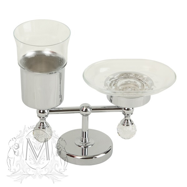 Стакан и мыльница настольные Migliore Amerida ML.AMR-60.410 Стакан и мыльница настольные Migliore Amerida ML.AMR-60.410