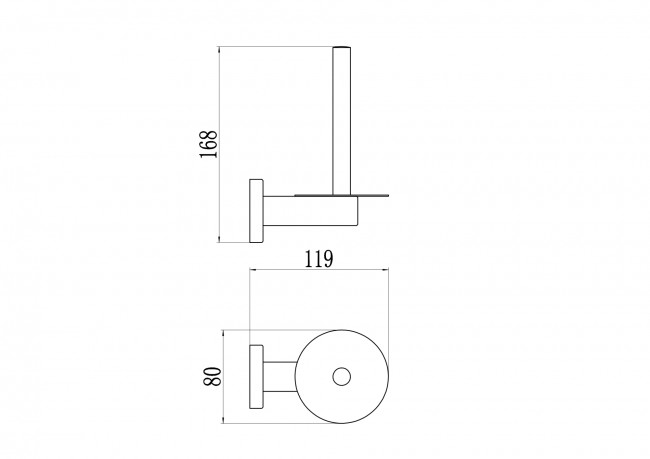 Держатель для туалетной бумаги Savol (S-005652C-1)