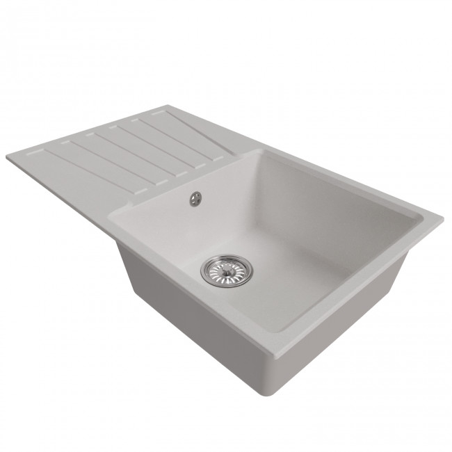 Мойка MIXLINE ML-GM20 с крылом ультра-белая (341) 830*480*190мм NEW (552005) Мойка MIXLINE ML-GM20 с крылом ультра-белая (341) 830*480*190мм NEW (552005)