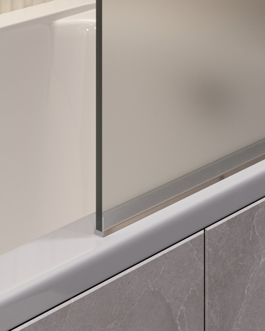 Шторка для ванны поворотная Timo TCM-70/02F-6 на монопетле 1400*700, стекло матовое 6 мм (T30)