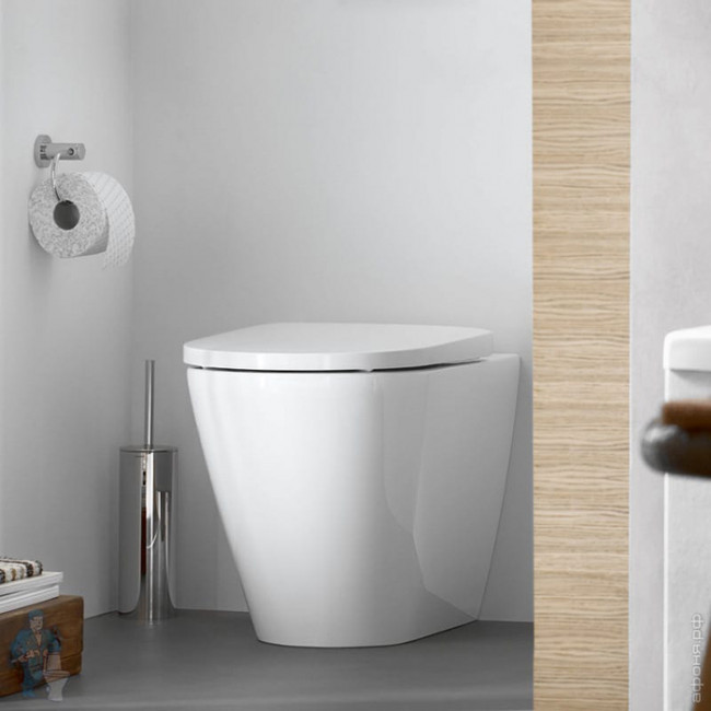 Duravit D-Neo Унитаз напольный 37х58х40 см, безободковый, слив в стену, цвет: белый