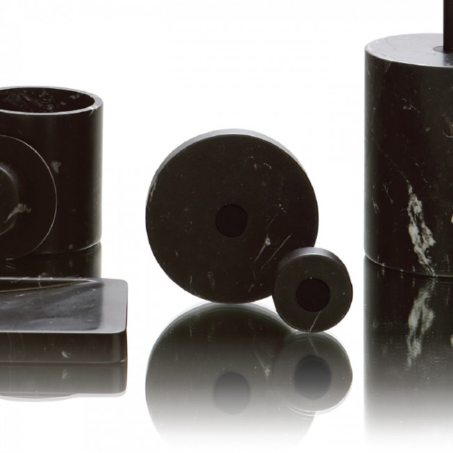 Bertocci Carrarino Крючок, подвесной, d11х8см., цвет: черный мрамор/розовое золото Bertocci Carrarino Крючок, подвесной, d11х8см., цвет: черный мрамор/розовое золото