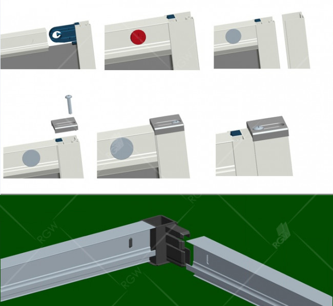 Душевой уголок RGW CL-34 800x800 мм Хром/Прозрачное