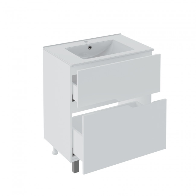 Тумба Runo Палермо 70 напольная под умывальник Teffy 70 (00-00004157)