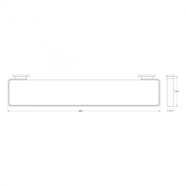 Полка для аксессуаров 60 см Artwelle Regen 832760A