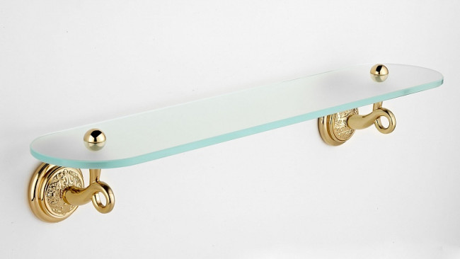 Полка стеклянная 60 см WellWood Old British Gold AC-0213B0309
