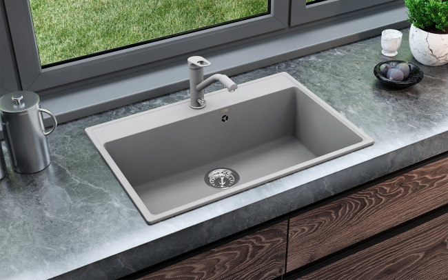 Мойка ULGRAN Quartz асфальт (Forte 760-09)