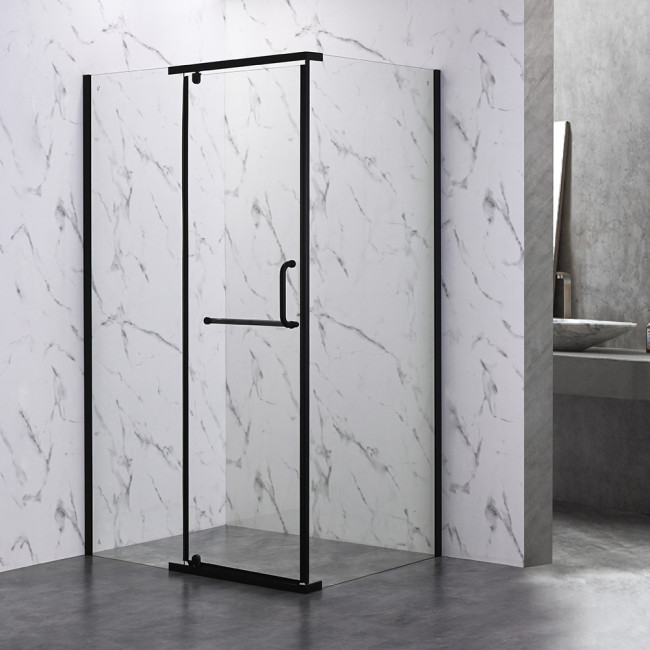 Душевой угол Veconi Rovigo RV19B-12080-01-C6, 1200х800х2000, черный,  прозрачное