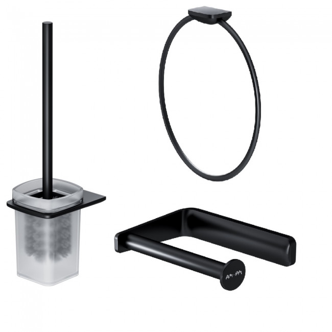 AM.PM AK50T1103B Inspire V2.0 набор аксессуаров для зоны туалета, черный