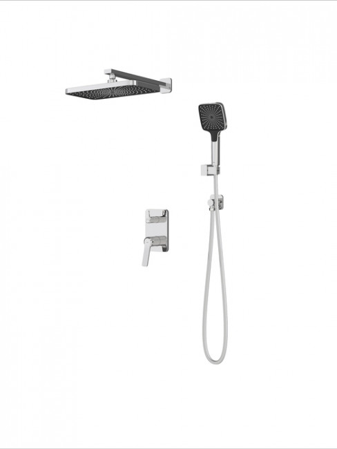 Встраиваемая система с тропическим и ручным душем, глянцевый хром, Parker, IDDIS, PARSB02i67