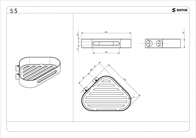 Полка-решетка Sonia 176519 Полка-решетка Sonia 176519