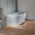 Bette Starlet V Silhouette Ванна с шумоизоляцией пристенная, 185х85х42 см, BetteGlasur® Plus, цвет: белый