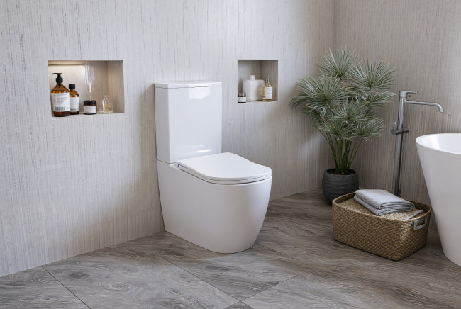 Унитаз-компакт безободковый (торнадо) DQ München 675*390*860мм (DT1567516)