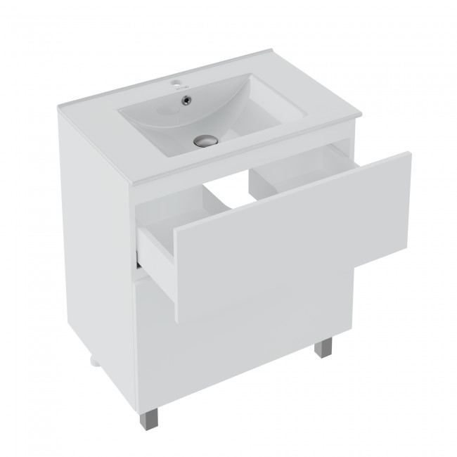 Тумба Runo Палермо 80 напольная под умывальник Teffy 80 (00-00004158)