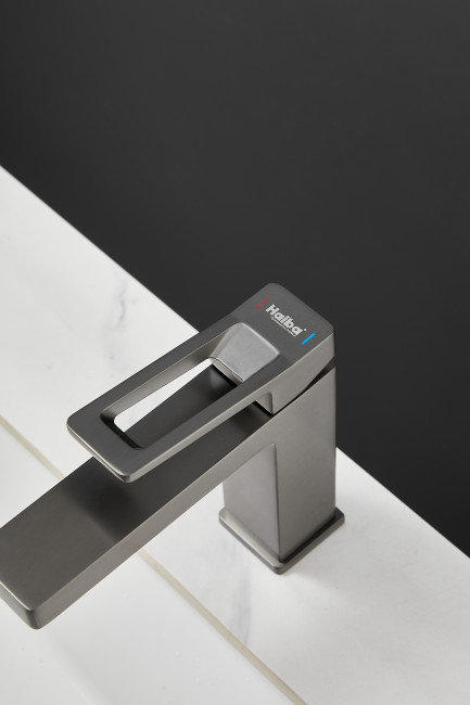 Смеситель для раковины HAIBA цвет: оружейная сталь (HB10732-3)