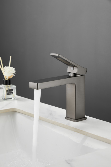 Смеситель для раковины HAIBA цвет: оружейная сталь (HB10732-3)