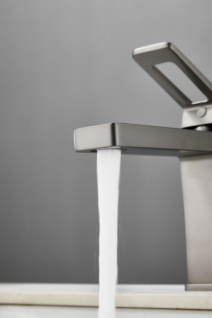 Смеситель для раковины HAIBA цвет: оружейная сталь (HB10732-3)