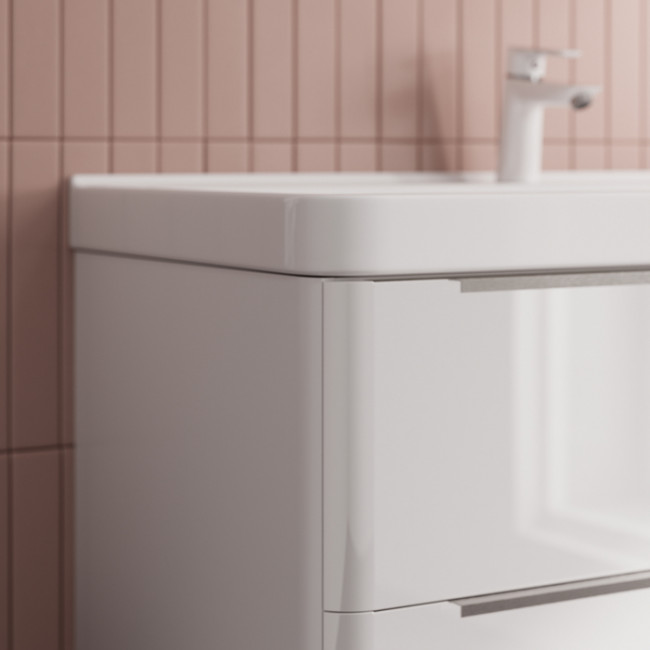 Тумба с умывальником IDDIS Cloud X подвесная, 100 см, белый (CLX10W0i95K)