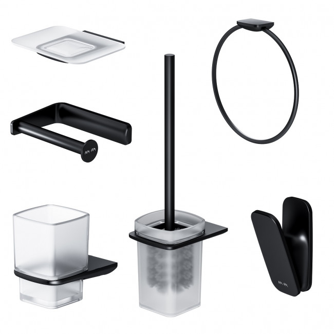AM.PM AK50D1206B Inspire V2.0 набор аксессуаров для зоны красоты и туалета, черный
