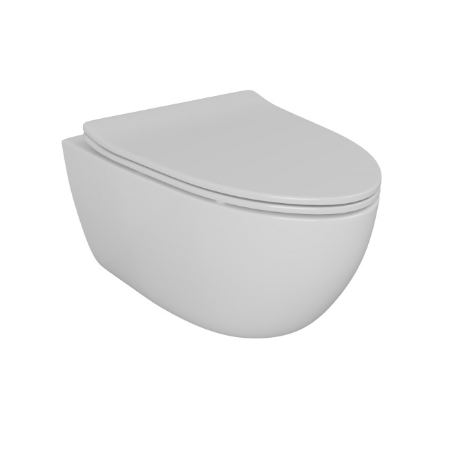 Унитаз подвесной безободковый (торнадо) DQ Grimm 560*390*395мм, сиденье микролифт, белый (DT1386516) Унитаз подвесной безободковый (торнадо) DQ Grimm 560*390*395мм, сиденье микролифт, белый (DT1386516)