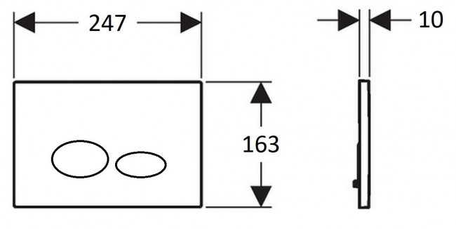 CREAVIT Кнопка для инсталляции POWER матовая хром GP5003.00
