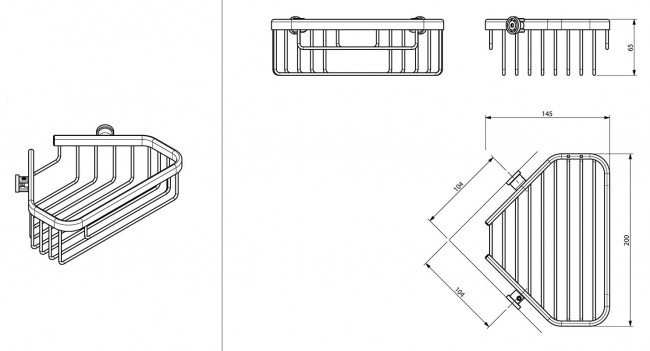 Полка-решетка Sonia 182855