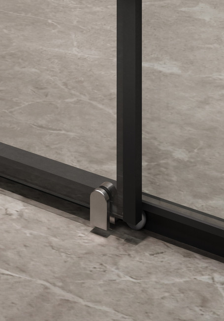 Душевая дверь Timo TD-150/03C-6, раздвижная 1950*1500, стекло прозрачное 6 мм (T04)