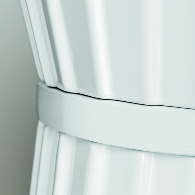 Oasis Plisse Раковина напольная O44х95см, без отв., без перелива, в комплекте с донным клапаном, цвет белый