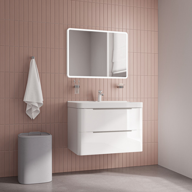 Тумба с умывальником IDDIS Cloud X подвесная, 80 см, белый (CLX80W0i95K) Тумба с умывальником IDDIS Cloud X подвесная, 80 см, белый (CLX80W0i95K)