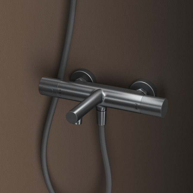 Смеситель для ванны с термостатом IDDIS Duna графит матовый (DUNGM02i74WA)