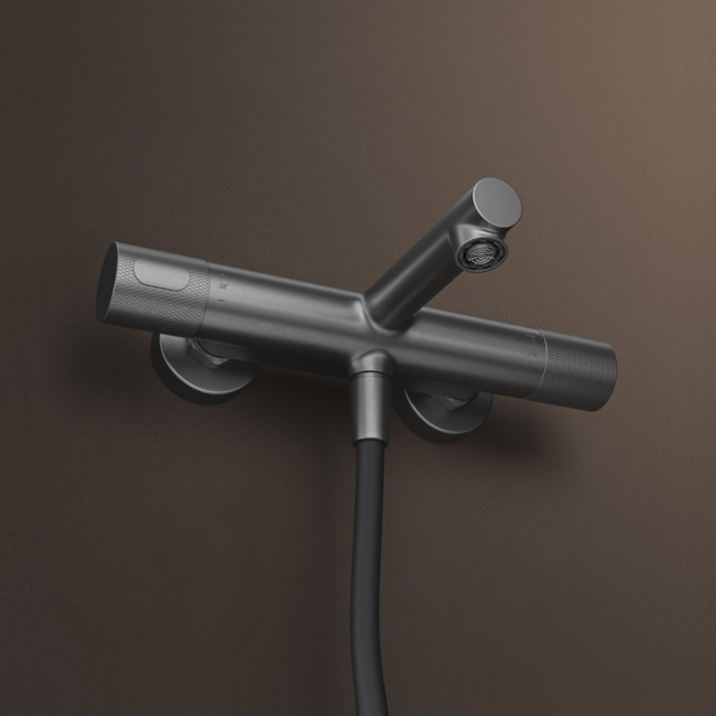 Смеситель для ванны с термостатом IDDIS Duna графит матовый (DUNGM02i74WA)