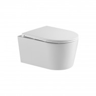 Унитаз подвесной безободковый (торнадо) DQ Schille 570*430*360мм, сиденье микролифт, белы (DT1466516)