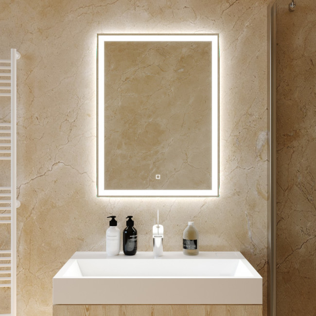 Зеркало SILVER MIRRORS 600*800 открытая подсветка, сенсорный выключатель Norma-Lite (LED-00002574)