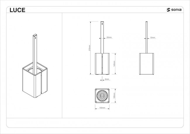 Ершик для туалета напольный Sonia Luce 182534 Ершик для туалета напольный Sonia Luce 182534