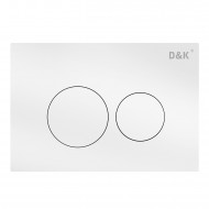 Клавиша смыва D&K Bayern DB1529016.2  (арт.инсталл DI8050127), белый