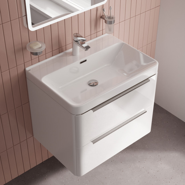 Тумба с умывальником IDDIS Cloud X подвесная, 70 см, белый (CLX70W0i95K)