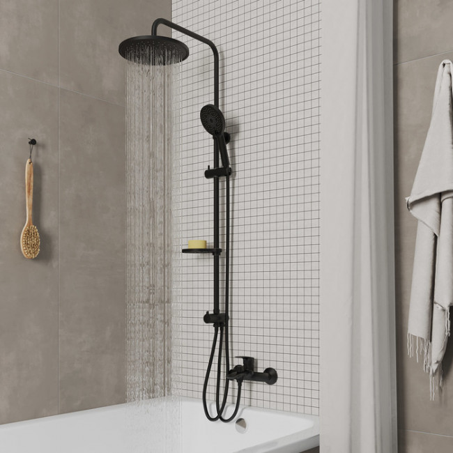 Душевой гарнитур с тропической лейкой Milardo Ideal Spa (ILSBL3FM76) Душевой гарнитур с тропической лейкой Milardo Ideal Spa (ILSBL3FM76)