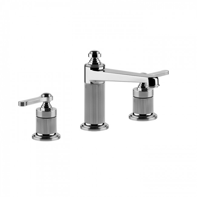 Gessi Venti20 Смеситель для раковины на 3 отверстия, высота излива 98 мм., в комплекте с донным клапаном, цвет: хром Gessi Venti20 Смеситель для раковины на 3 отверстия, высота излива 98 мм., в комплекте с донным клапаном, цвет: хром